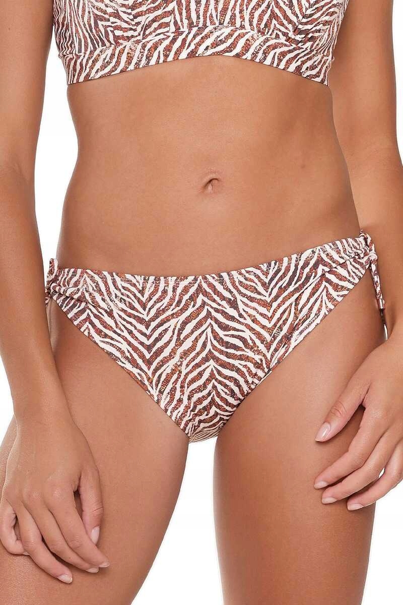 LingaDore Plavkové kalhotky 7206TSB zebra s potiskem M