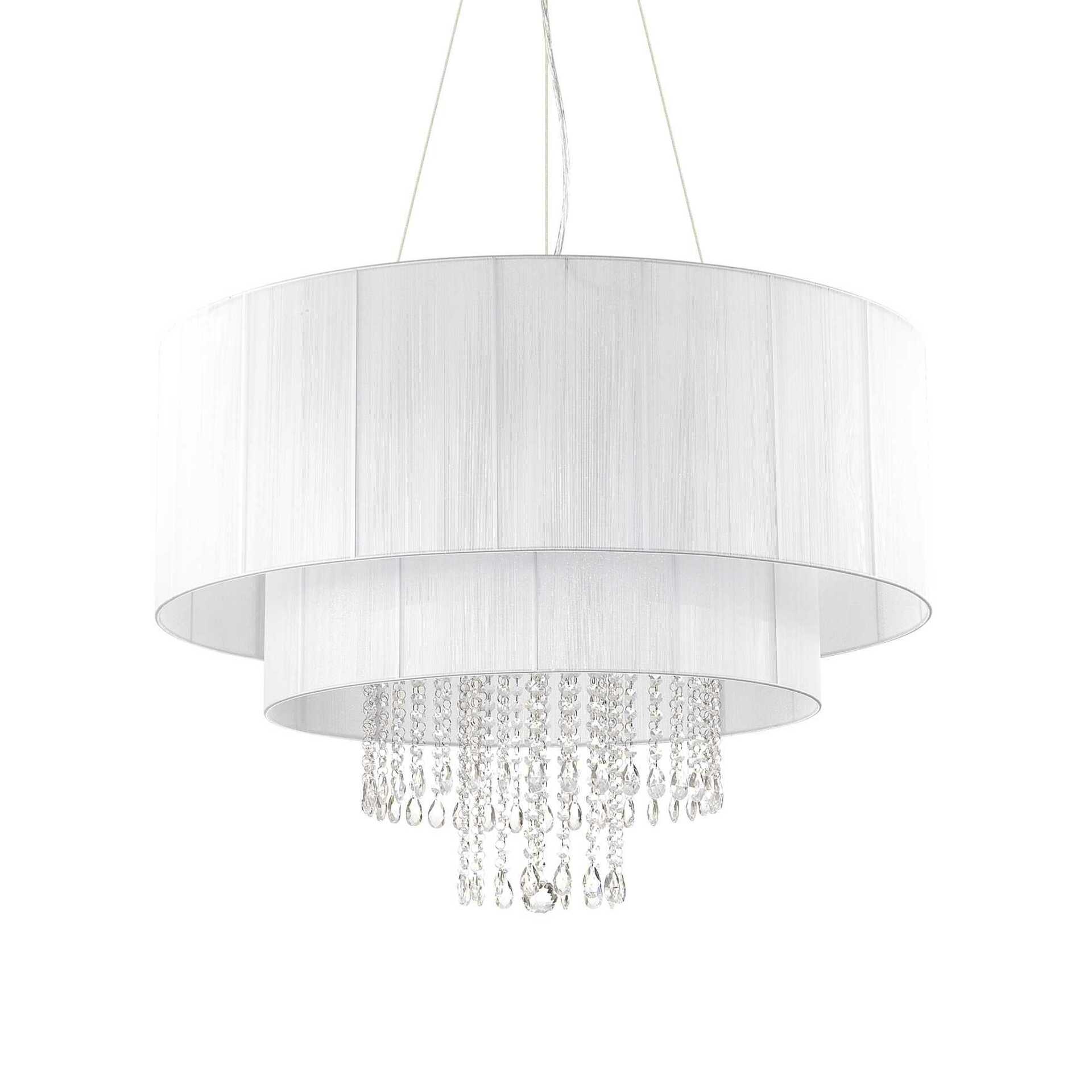 Závesné svietidlo Ideal Lux Opera SP10 biele 90cm E27 10x60W