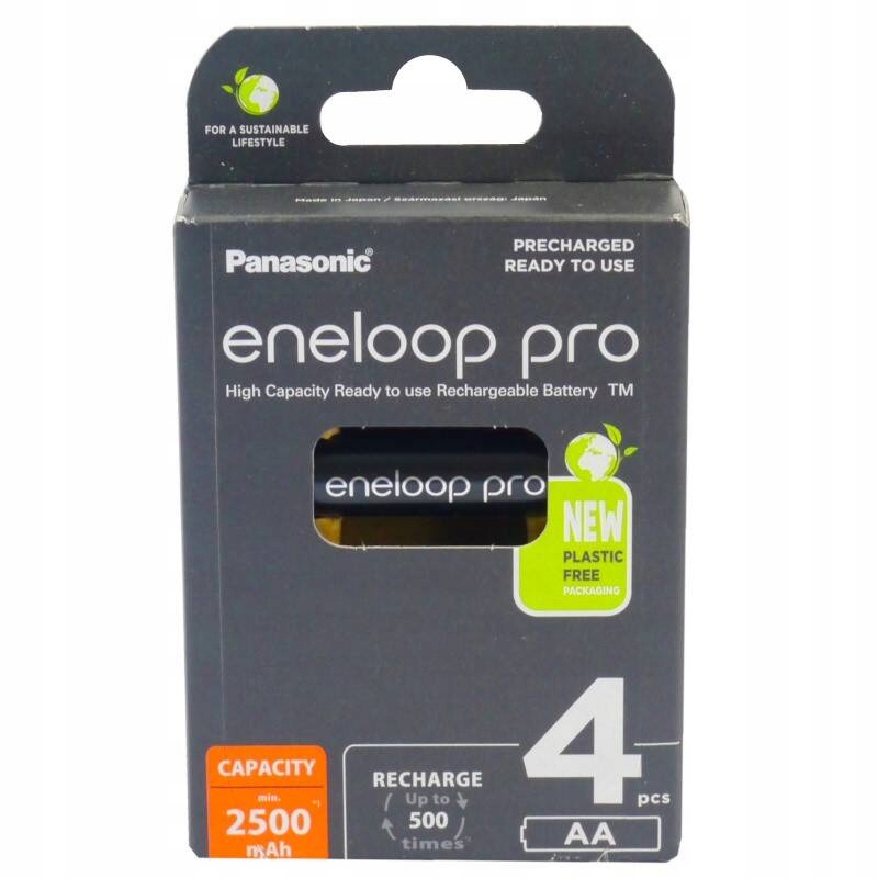 Akumulatorki Panasonic eneloop pro Aa 2500mAh NiMH 4szt