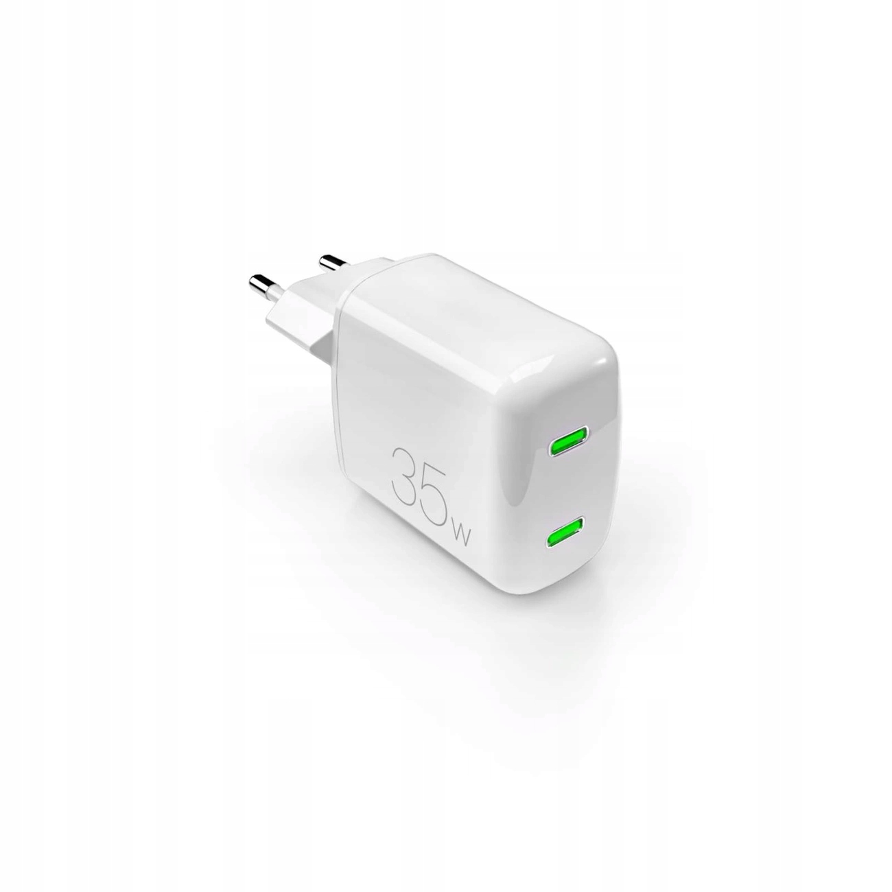 Síťová nabíječka Puro MiniPro 35W GaN 2xUSB-C bílá