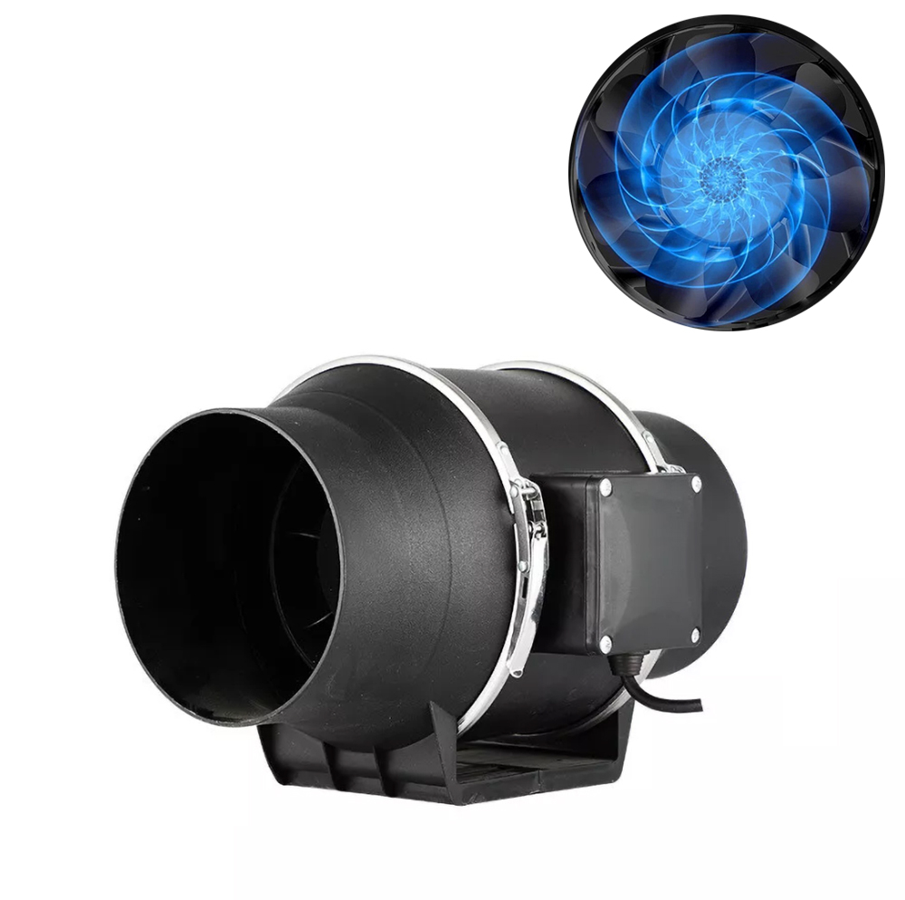 Koupelnový Kanálový Odtahový Ventilátor Tichý Domácí Ø100 mm 220 m³/h