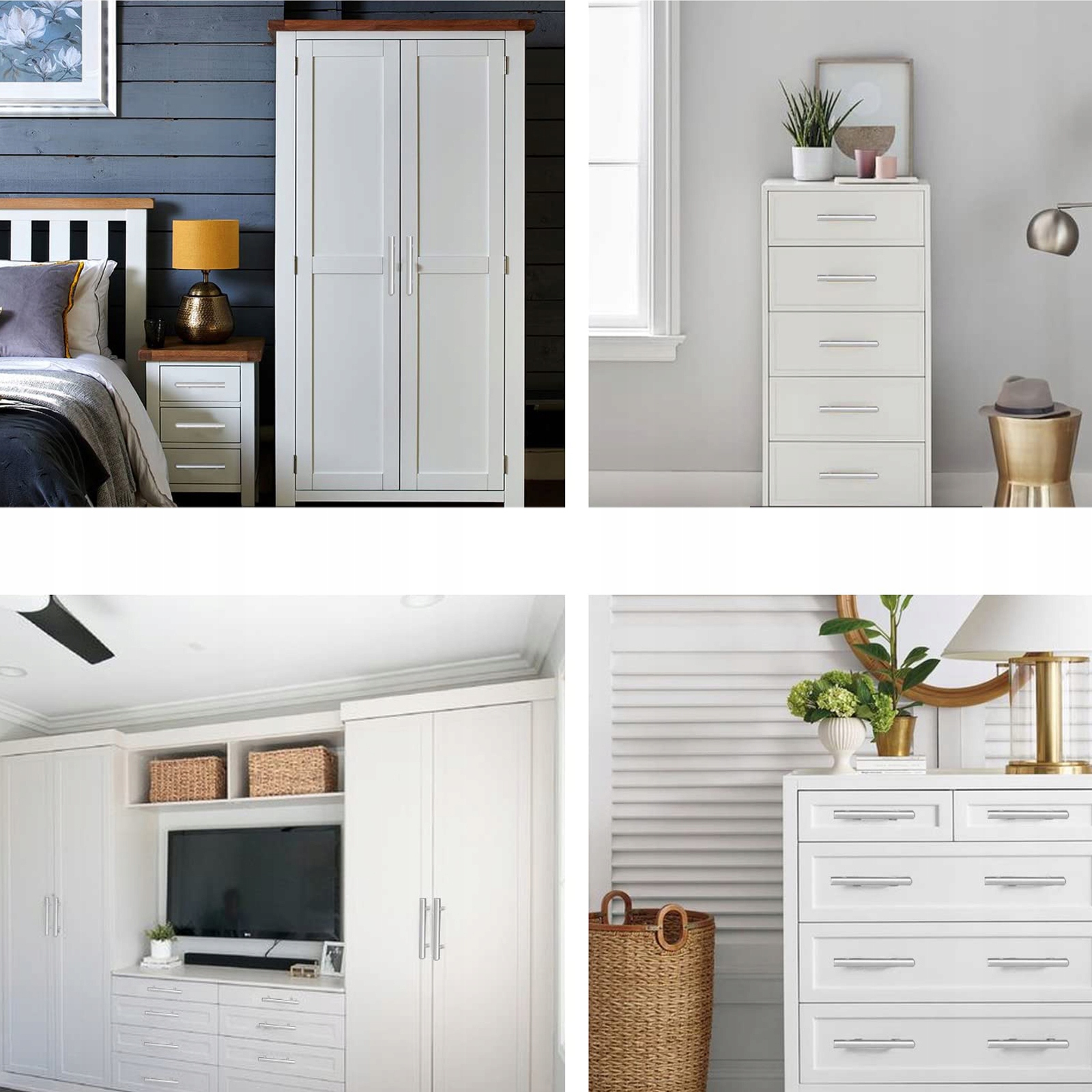 STAL NIERDZEWNA UCHWYTÓW MEBLOWYCH ROZSTAW OTWORÓW 128mm UCHWYT DRĄŻKOWY T Marka bez marki