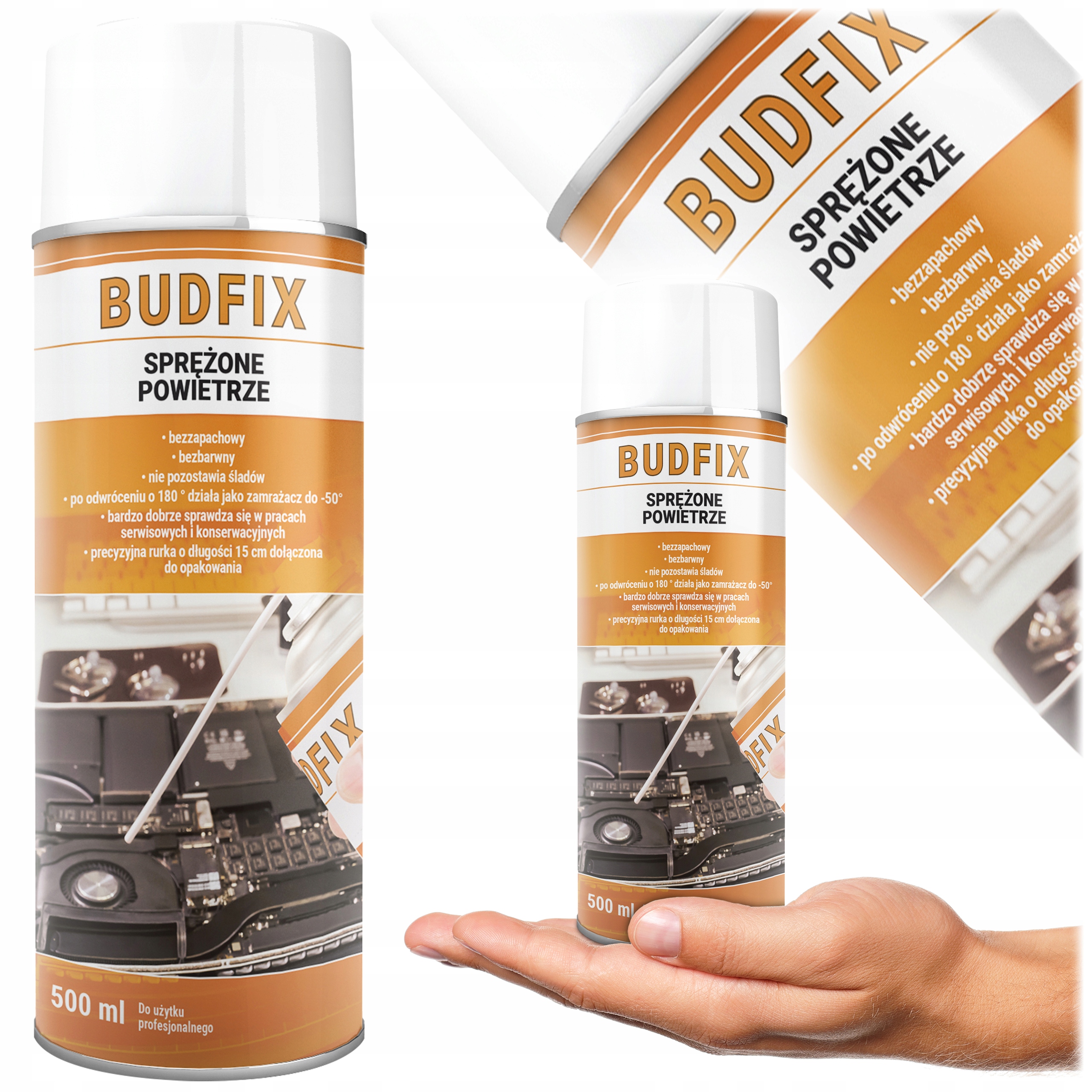 Sprężone Powietrze do elektroniki laptopów komputerów w sprayu 500ml