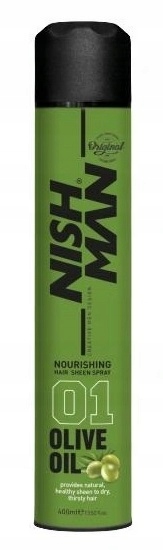 Spray nourrissant NISH MAN à l'huile d'olive 400ml