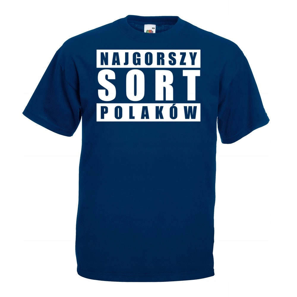 

Koszulka z nadrukiem Gorszy Sort Polaków XXL grana