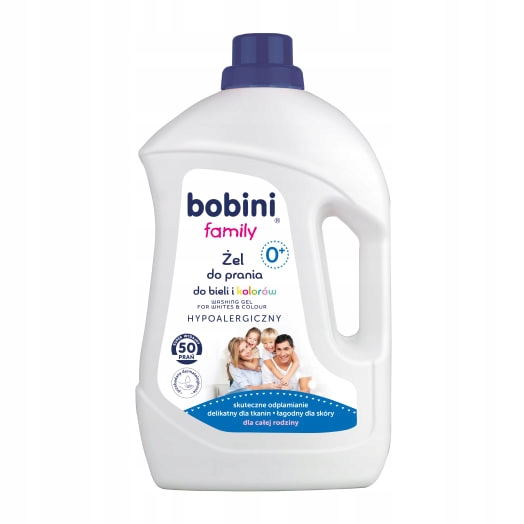 2x Bobini Family Gel na praní na bílé a barevné prádlo