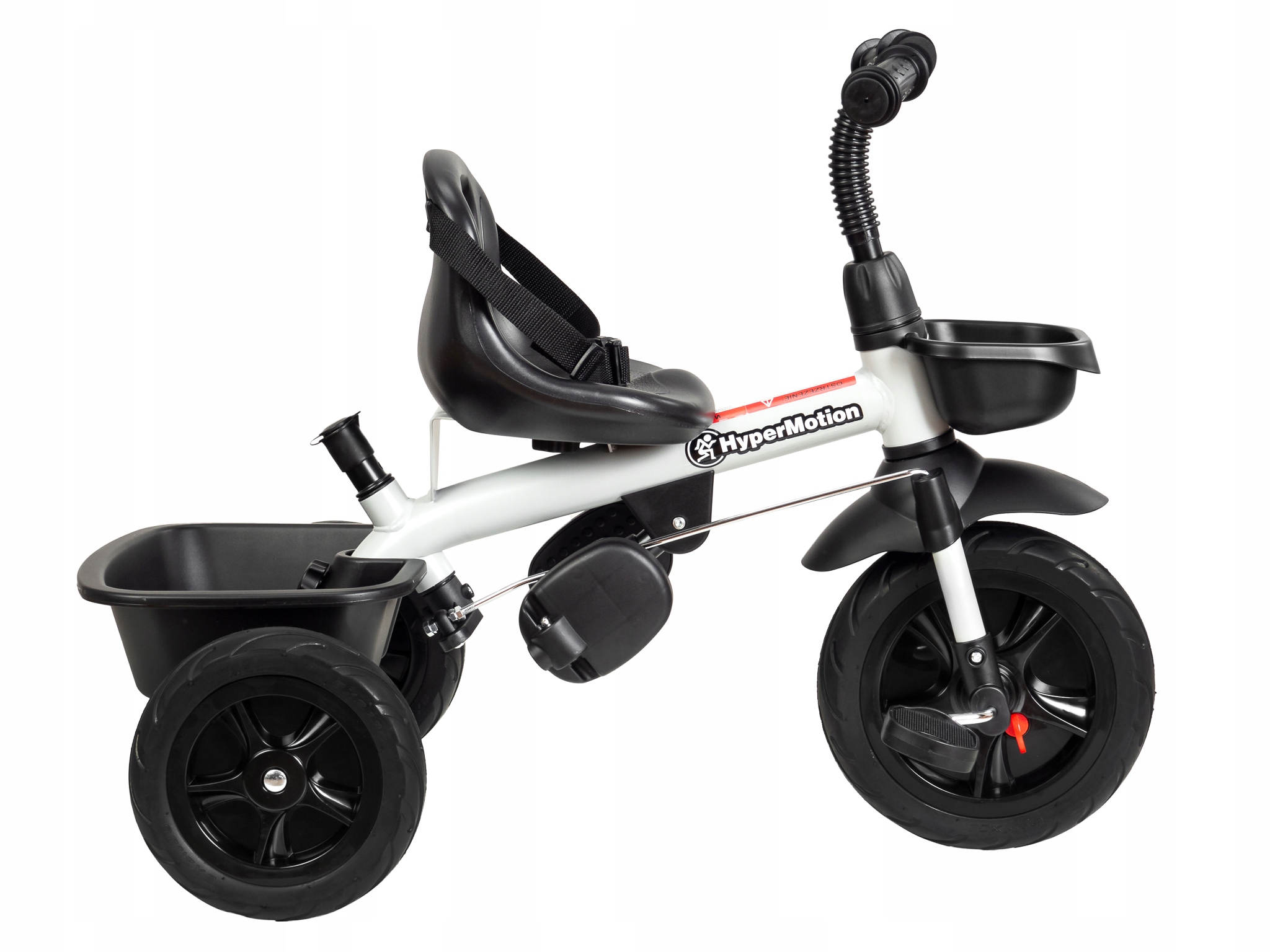 HyperMotion ROWEREK TRÓJKOŁOWY PCHACZ JEŹDZIK PASY KOSZYK Tobi VECTOR Grey Waga 6.9 kg