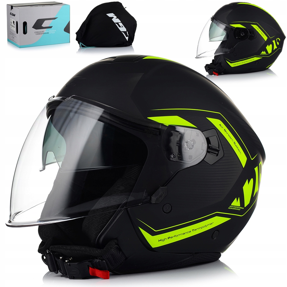 Motocyklová Prilba Cgm 126A Otvorený Skúter Chopper Ľahký 22.06 Clona
