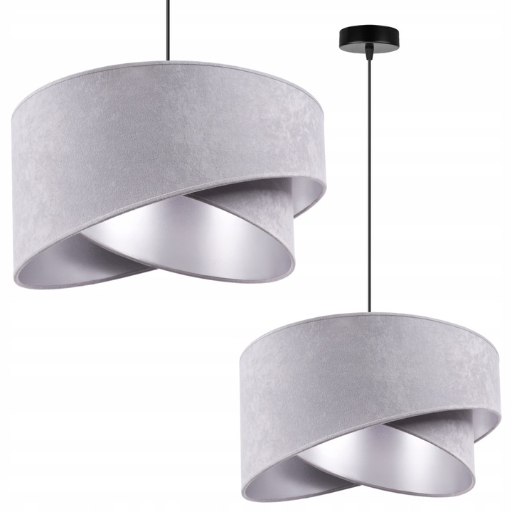 Lampa se stříbrným ozdobným stínítkem Mediolan pro elegantní obývací pokoje