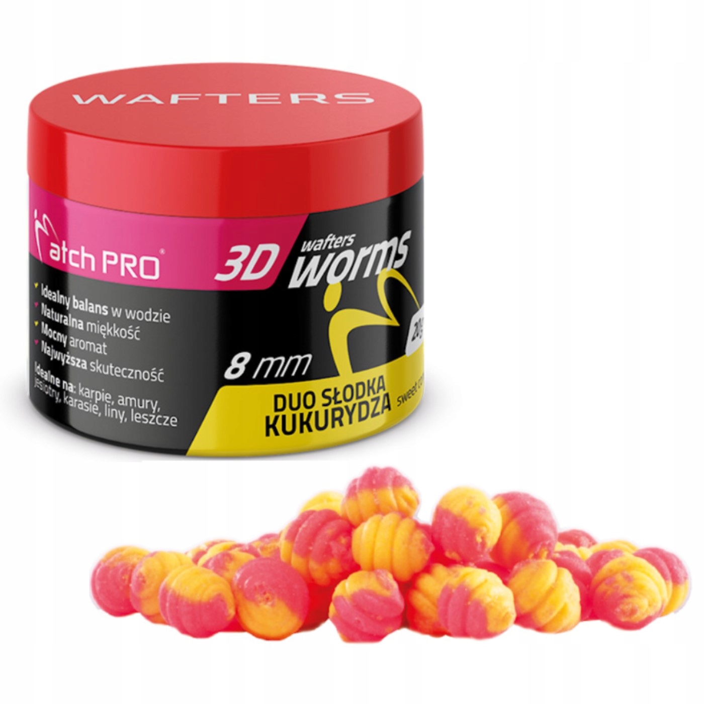 Przynęta Top Worms Wafters Duo Sweet Corn 8mm MatchPro