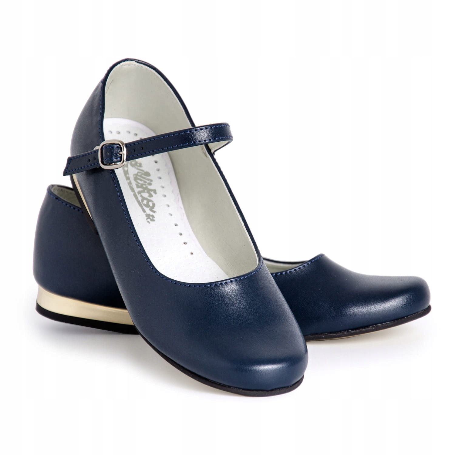 

Buty wizytowe granatowe dziewczęce z paskiem r 31