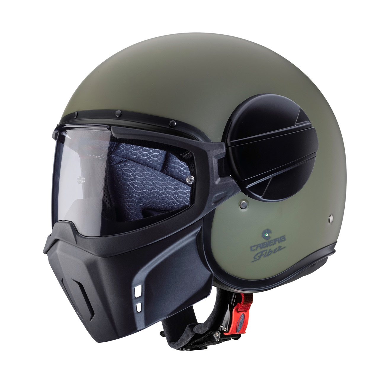 Caberg Otvorená Prilba Jet Model Ghost X Solid Farba Zelená Matná (military Gre