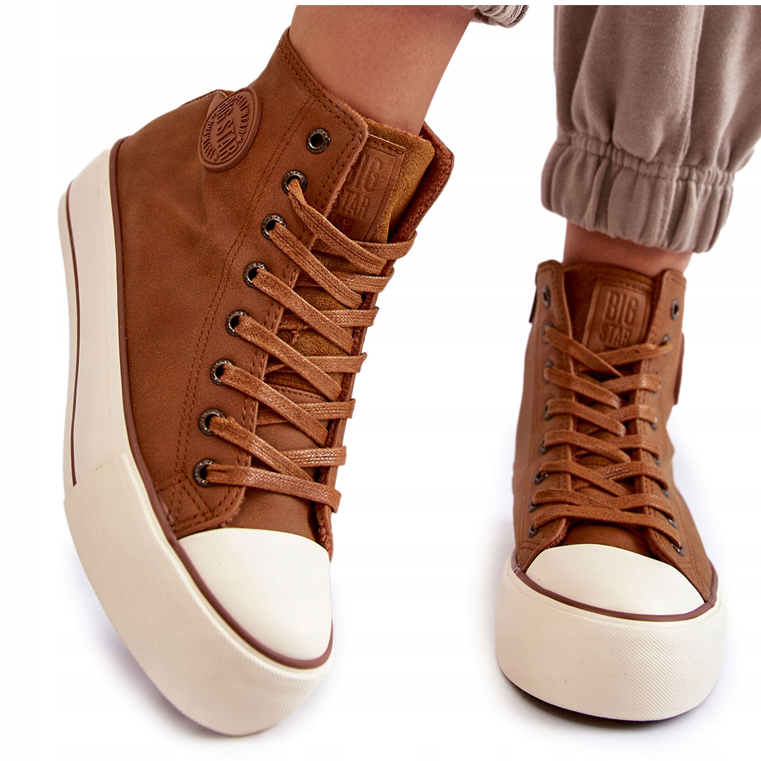 

Ocieplane Trampki Big Star KK274171 Brązowe 37