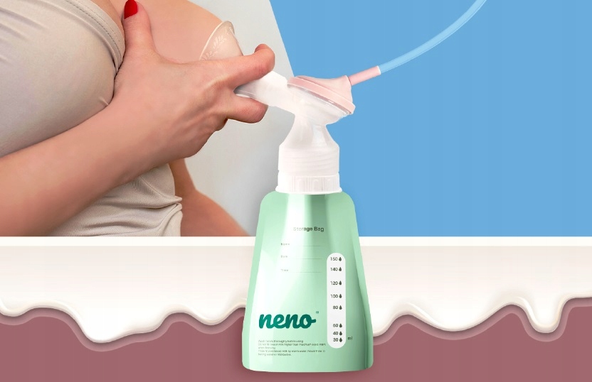 NENO WORECZKI DO PRZECHOWYWANIA MROŻENIA MLEKA MATKI NA POKARM x20 +ADAPTER Waga produktu z opakowaniem jednostkowym 0.21 kg