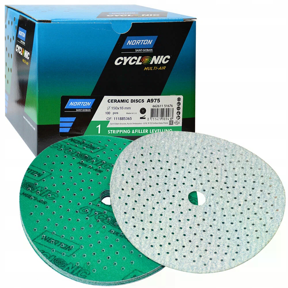 Brúsny Papier Norton Cyclonic 1 P120 (100 Kusov) 150 mm