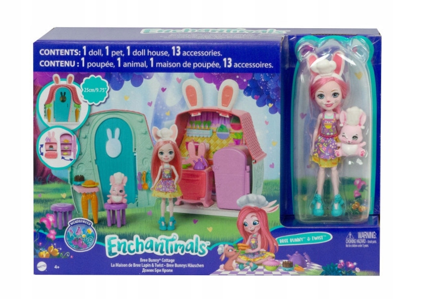 

Zestaw Enchantimals Chatka Króliczka Bree Twist