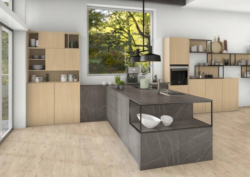 Panele Podłogowe Dąb Olchon Beżowo-piaskowy Wodoodporne AC4 8 mm V4 2.54m2 Producent Egger