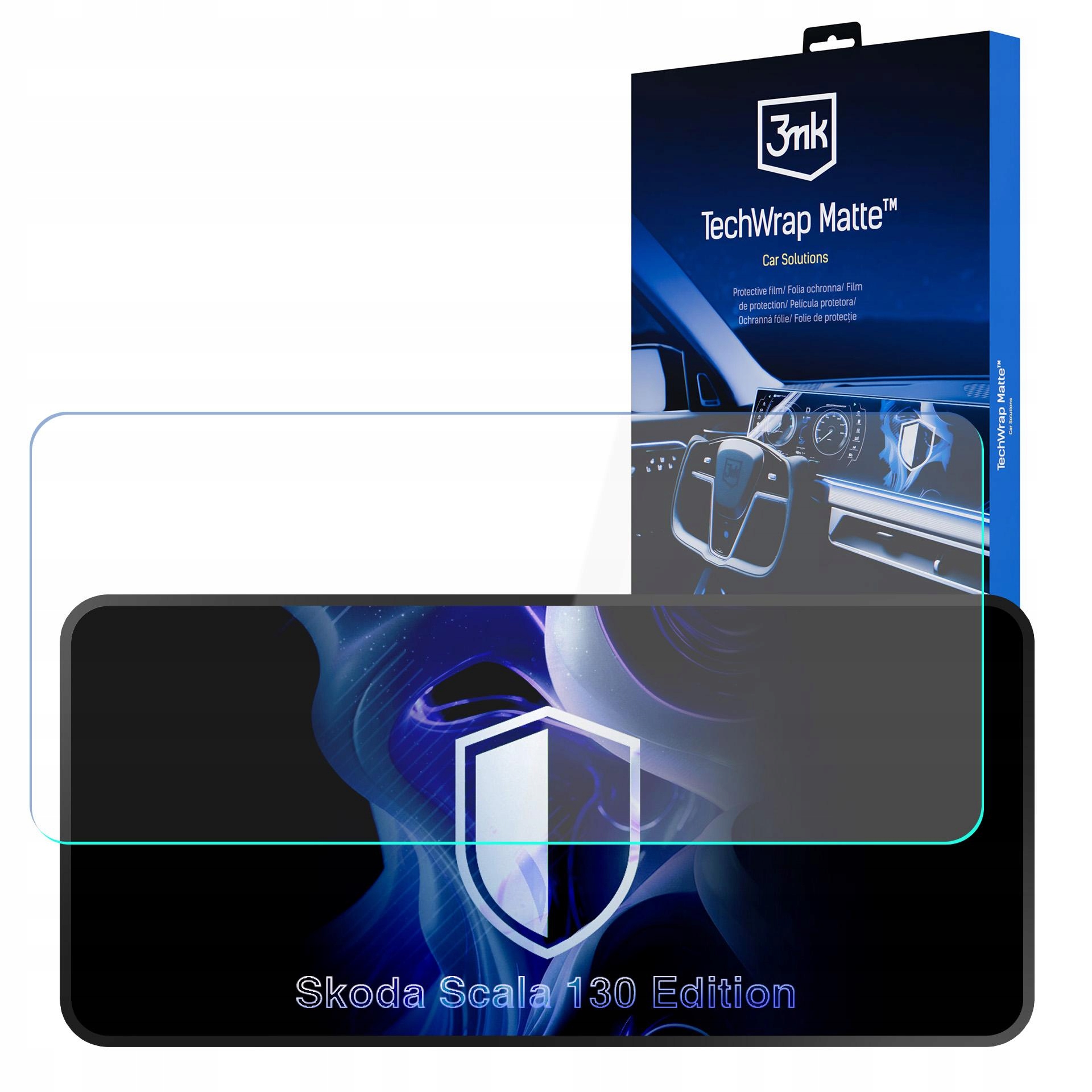 Ochranná Fólie na Škoda Scala 130 Edition 3mk TechWrap Matte Center Display L