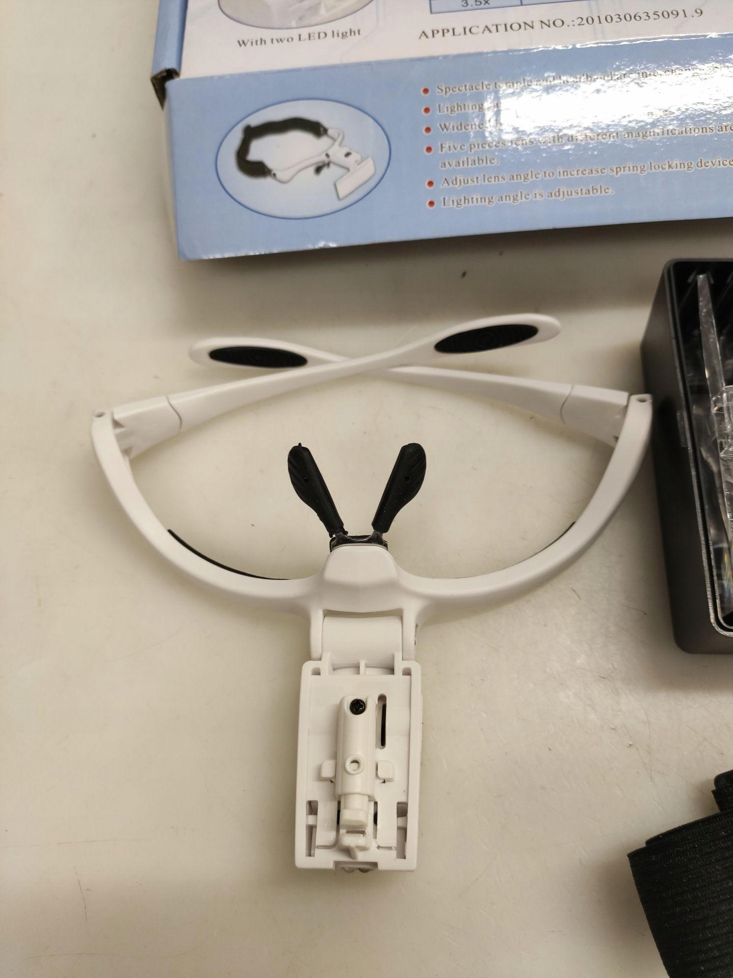 LUPA NAGŁOWNA CZOŁOWA OKULARY LED Powiększenie 3.5 x