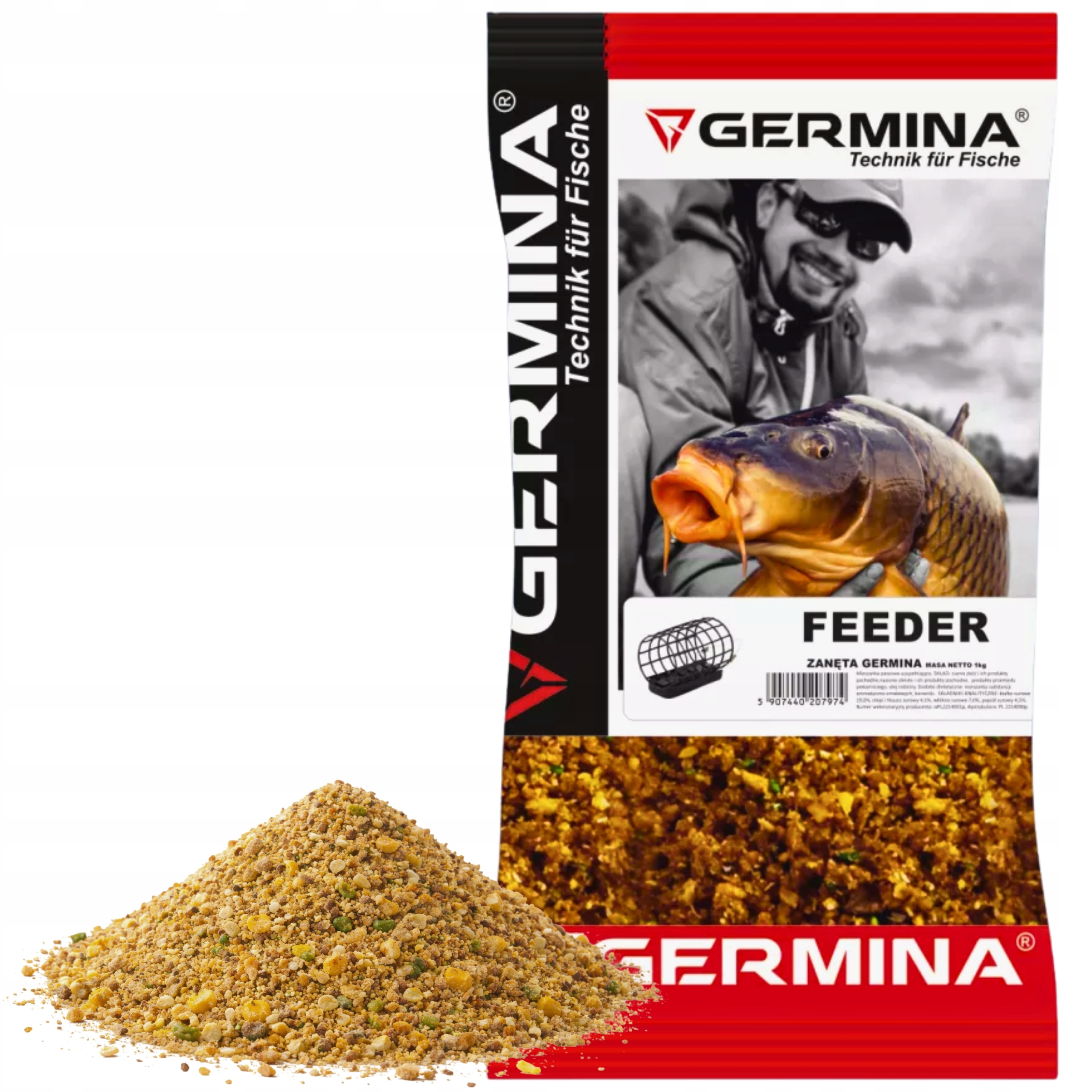 Zanęta Germina 1kg Feeder Feeder Grunt Spławik
