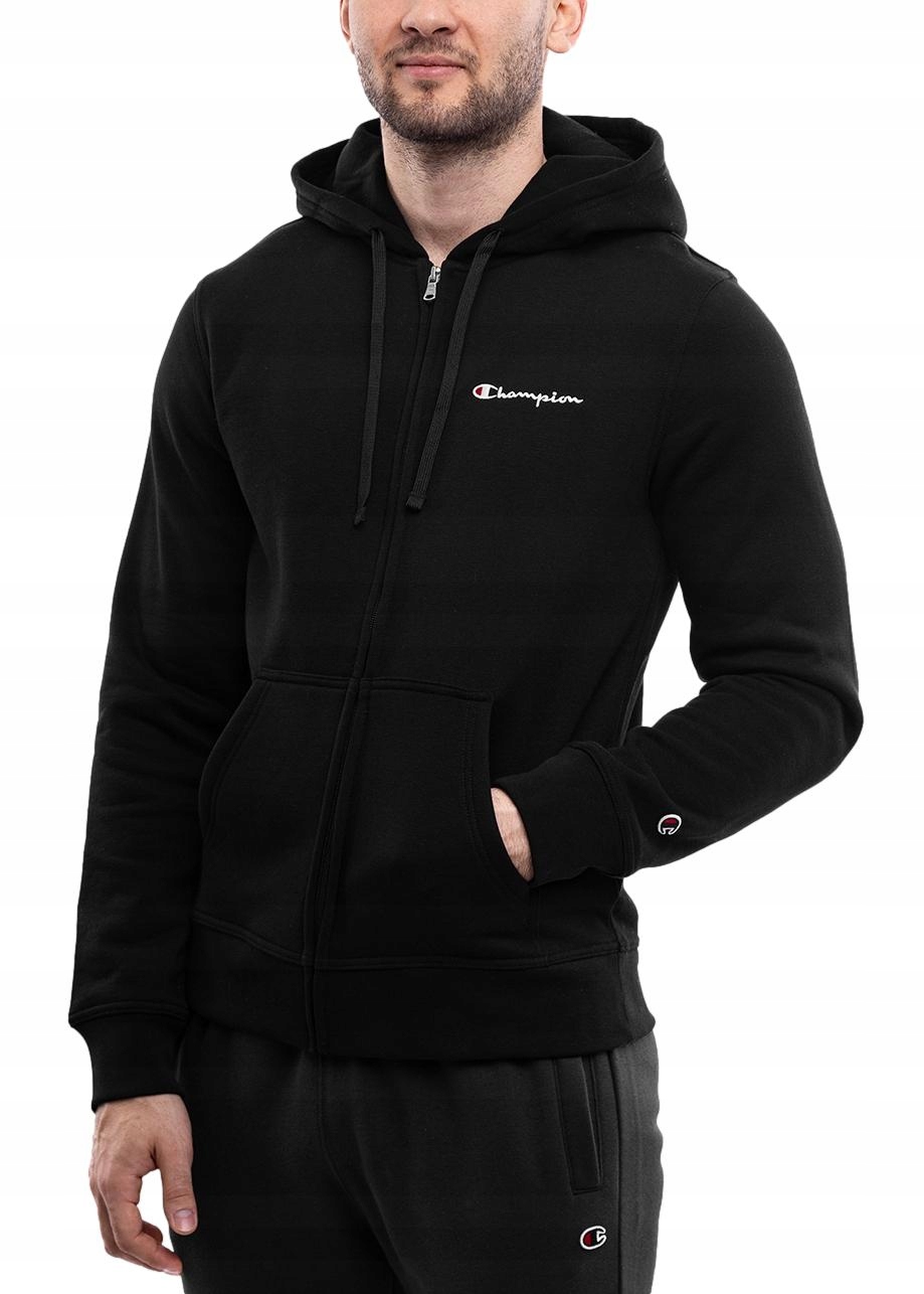 Champion pánská mikina s kapucí, sportovní, rozepínatelná na zip, vel. M