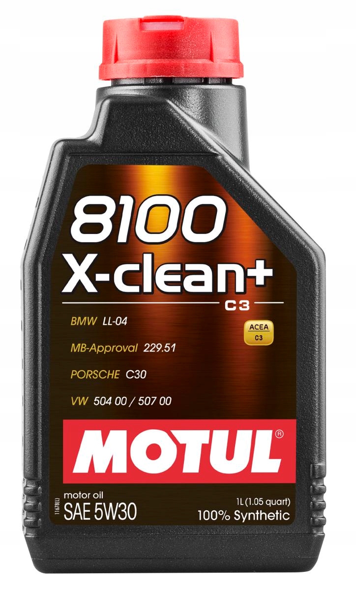 Olej Motul 8100 X-clean+ C3 5W30 1 Litr