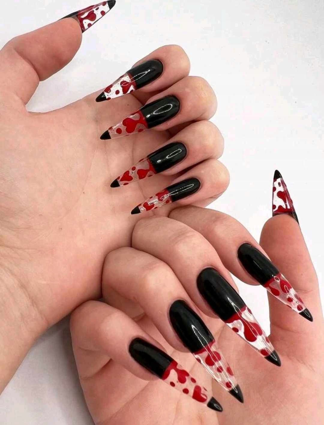 Paznokcie PRESS ON NAILS TIPSY 24 HALLOWEEN KREW Marka bez marki