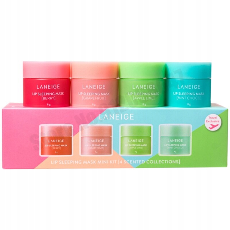 4 szt. LANEIGE MINI LIP SLEEPING Mask do UST