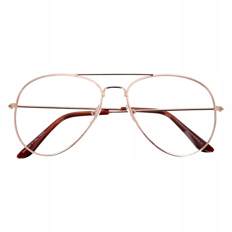 Duże Okulary zerówki Męskie pilotki Aviatorki Marka Moramo