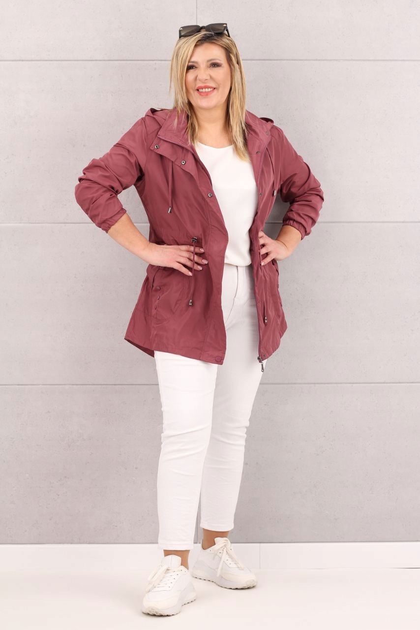 KURTKA DAMSKA PARKA CIENKA WIOSENNA PRZEJŚCIOWA Z KAPTUREM ROZMIARY Marka FEMIMODA