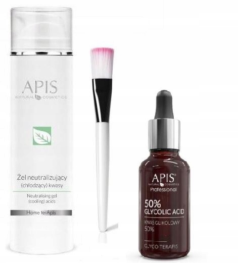 APIS ZESTAW KWAS GLIKOLOWY 50%+NEUTRALIZATOR 200ML