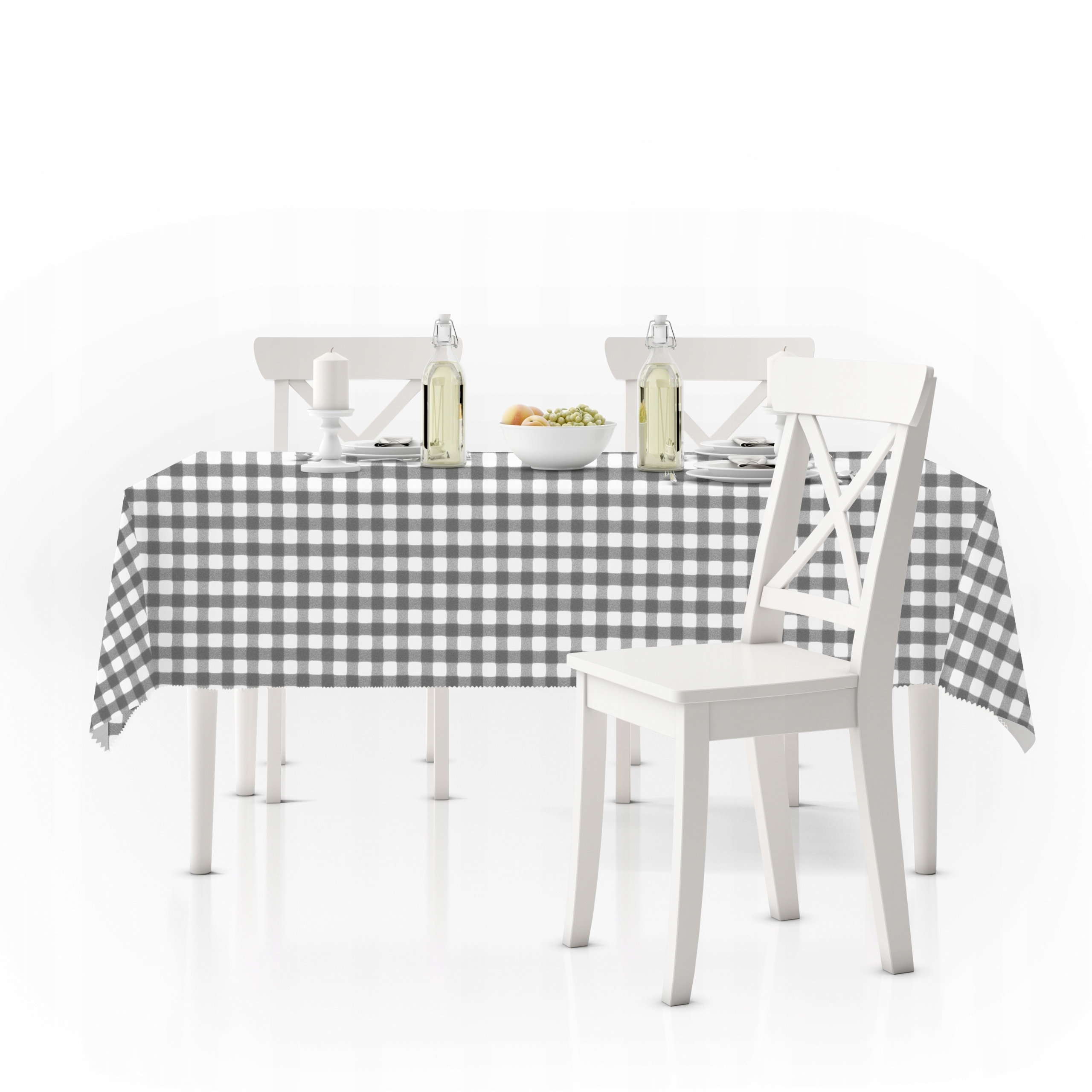

Obrus W Kratkę 120x210 Kratka popiel 1x1 Jakość
