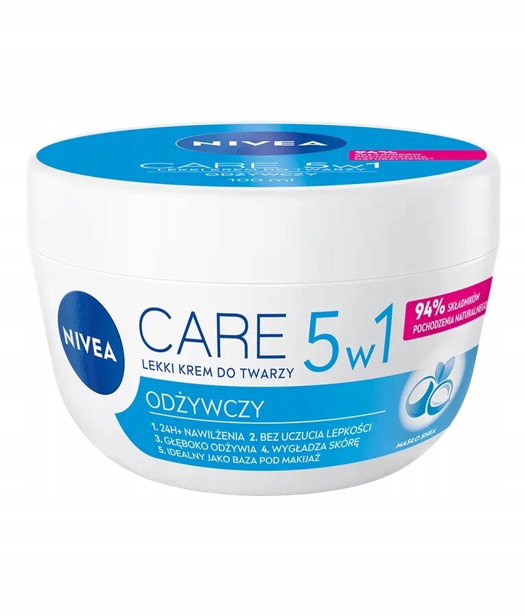 

Nivea Care 5w1 Odżywczy lekki krem do twarzy 100ml