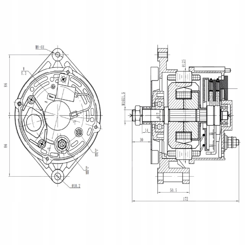 HELLA Generator 14 V / 95 A