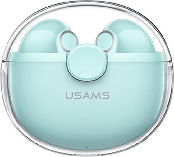 Sluchátka Tws Usams Bu series Bluetooth 5.1 zelená/zelená BHUBU03