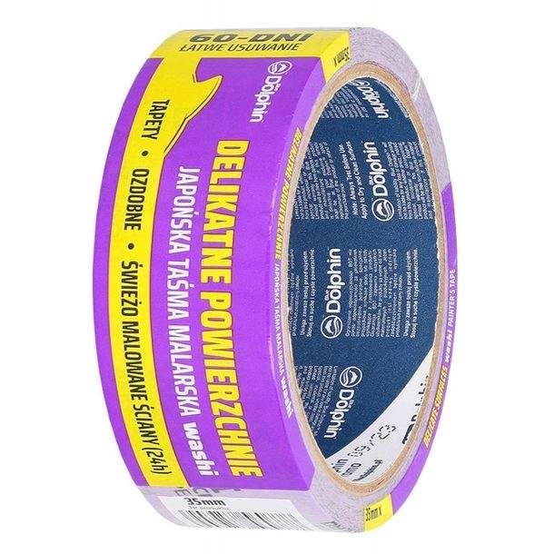 BLUE DOLPHIN TAŚMA MALARSKA WASHI DO DELIKATNYCH POWIERZCHNI 35MMX50M 1SZT