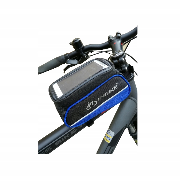 Torba rowerowa sakwa na telefon inbike na rower