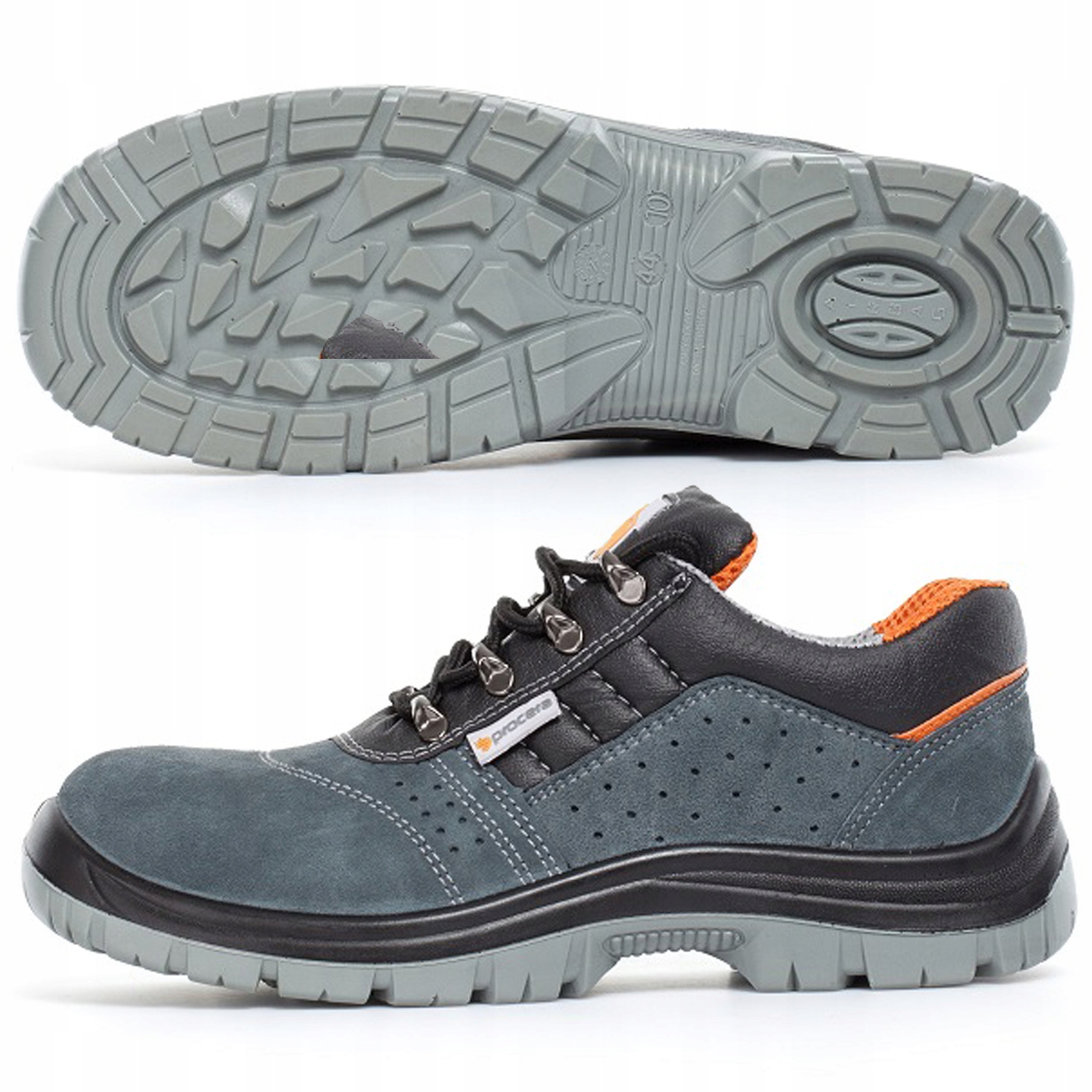 BUTY ROBOCZE PÓŁBUTY OCHRONNE Z PODNOSKIEM BHP 43