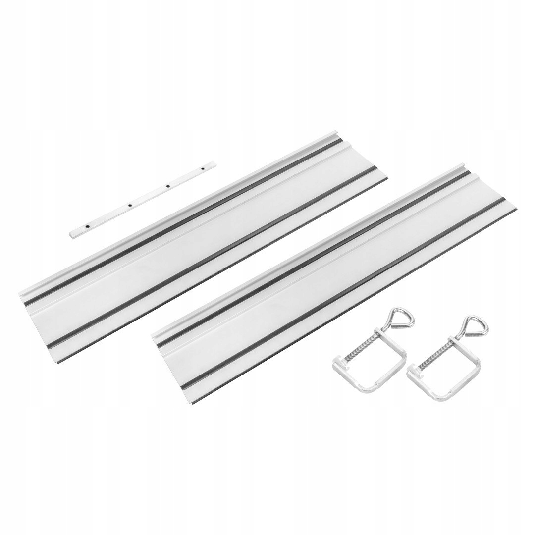 SZYNY PROWADZĄCE 2*700MM 2 ZACISKI ŁĄCZNIK