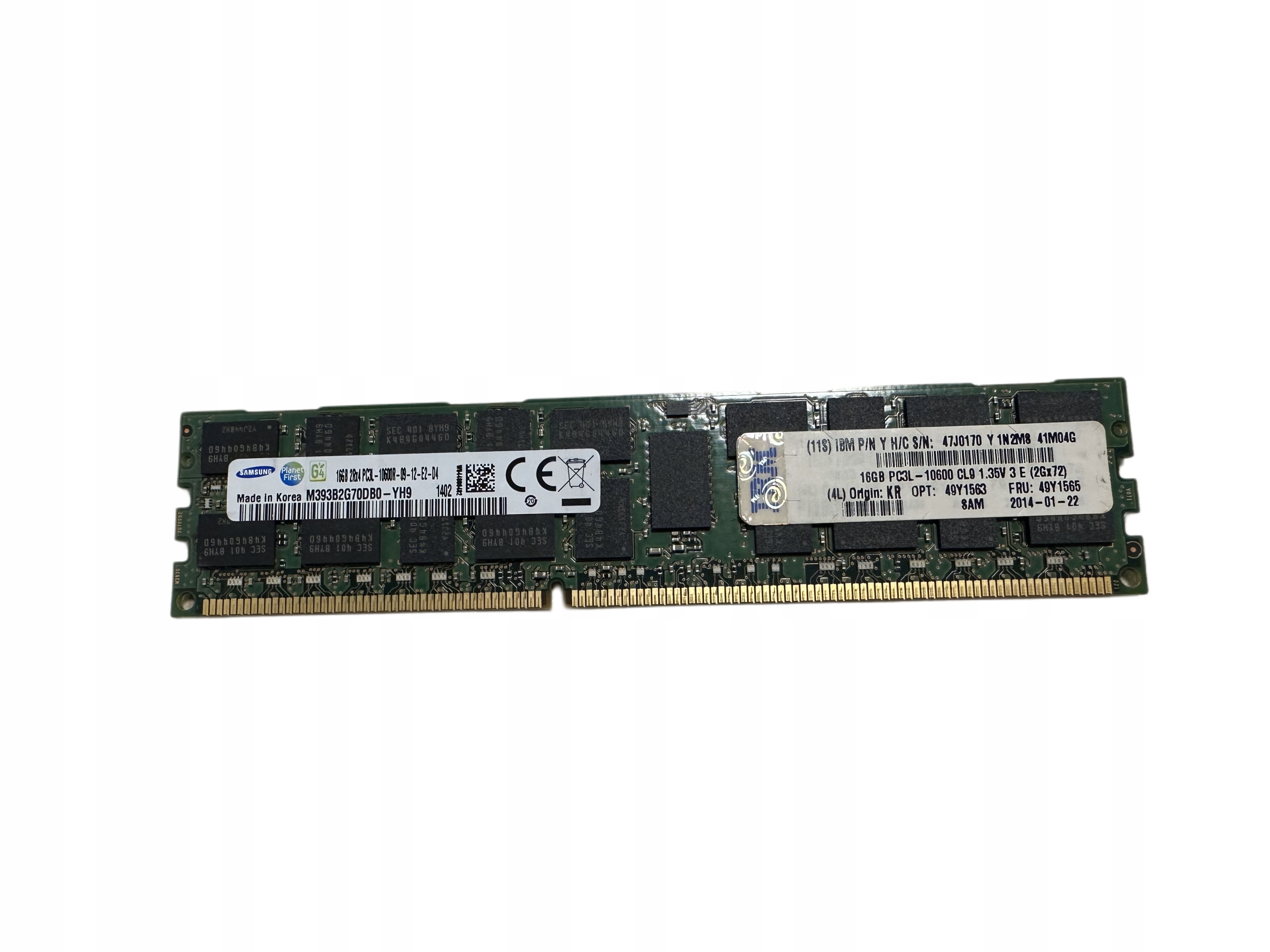 Pamięć RAM DDR3 IBM 16 GB 1333 9