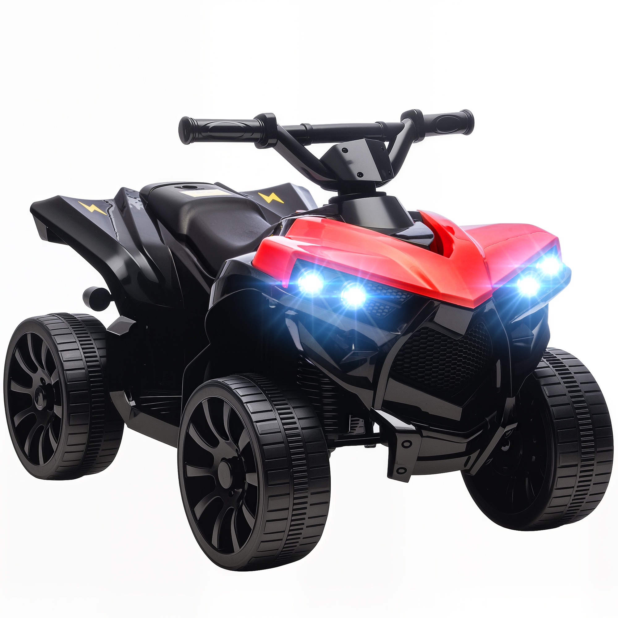 Quad elektryczny dla dzieci Aiyaplay 6 V z funkcją jazdy do tyłu czerwony