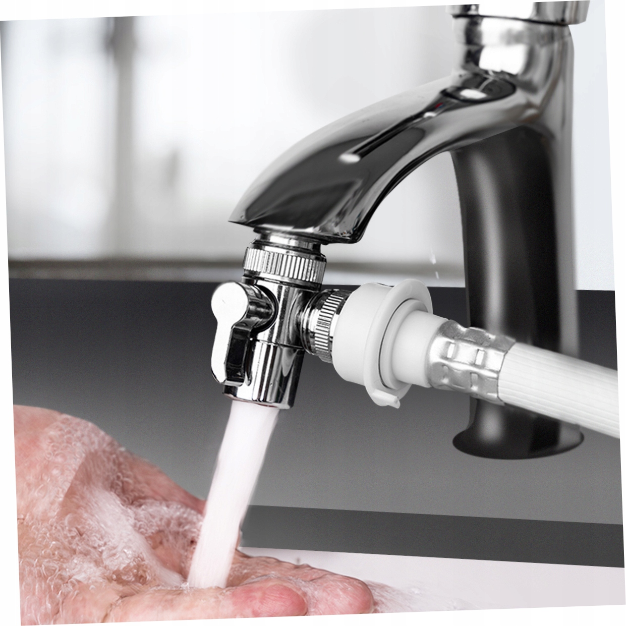 ZAWÓR ROZDZIELACZ PRYSZNICA 3 WAY MIEDZIANE WYKOŃCZENIE WYTRZYMAŁY Marka bez marki