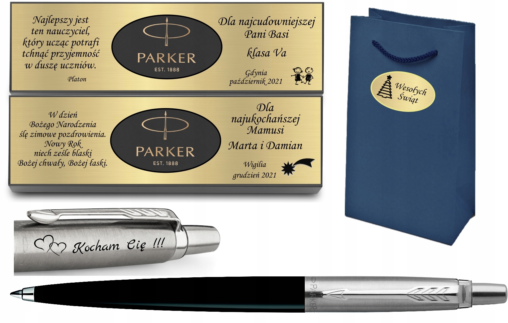 

Parker Długopis Jotter Czarny Grawer Tabliczka