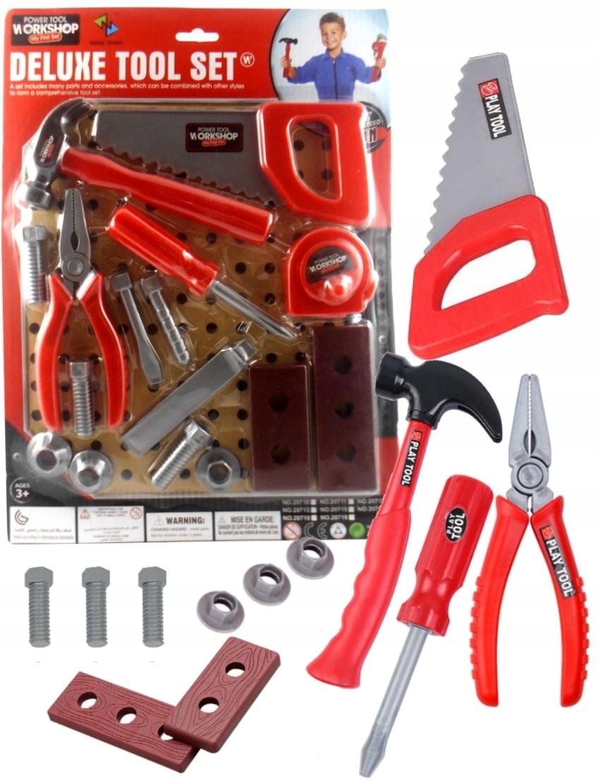 

Duży Zestaw Narzędzi 16 El. Mały Majsterkowicz