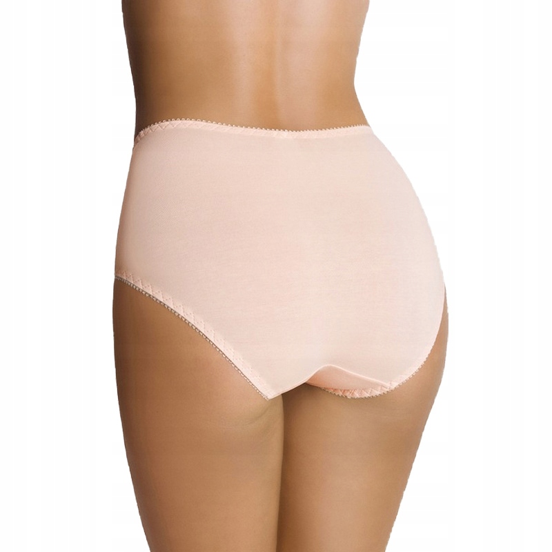 EMILI Norma Koronkowe Figi Bawełna Beżowy M Rozmiar M