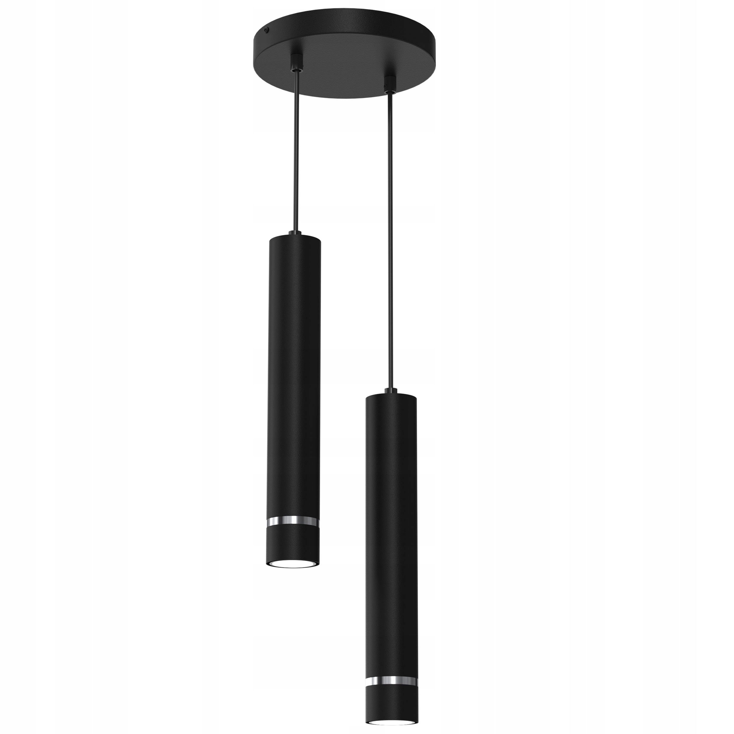 Závěsná Stropní Lampa Tuba Zwis Metal GU10 Led Sopel 2-bodová chrom