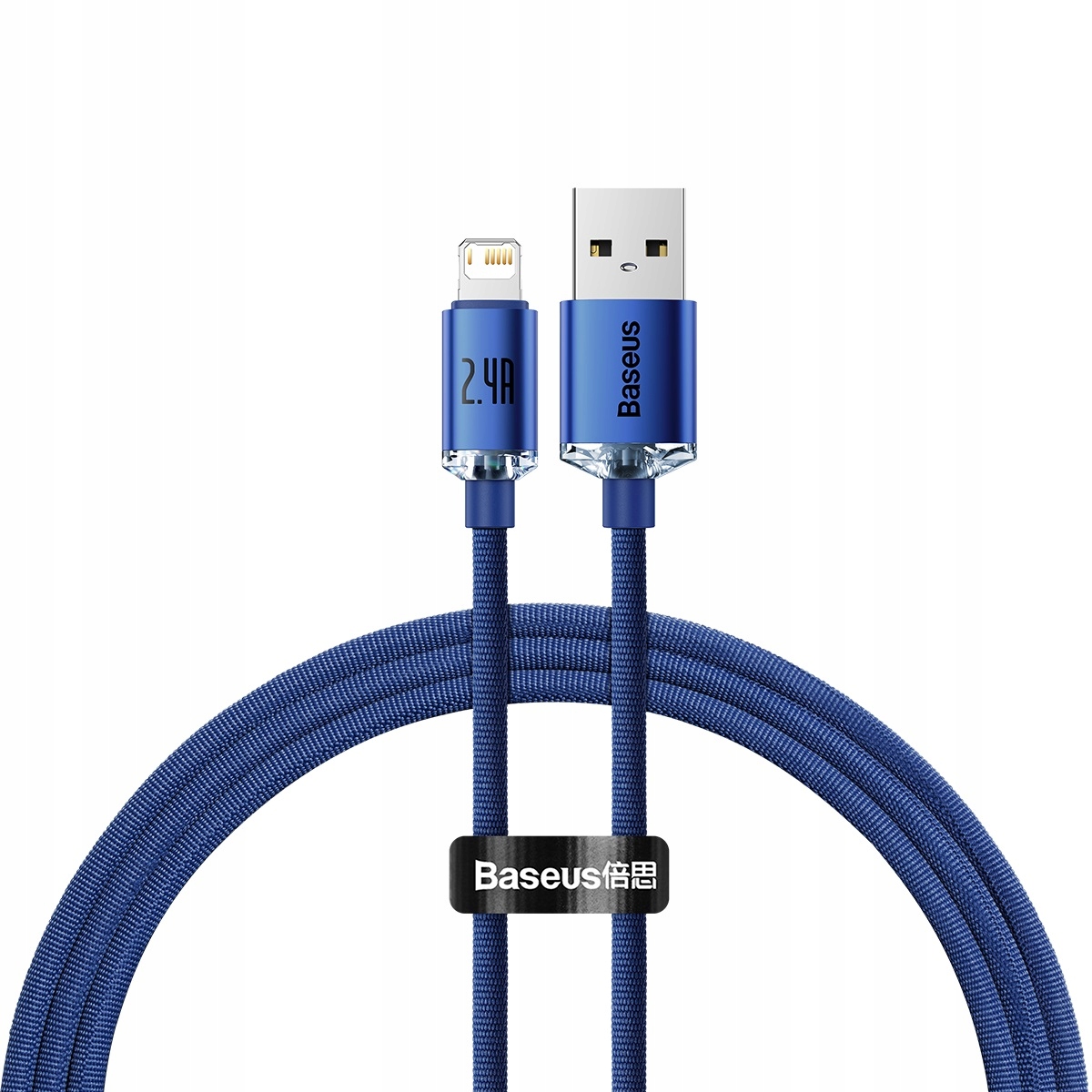 BASEUS MOCNY KABEL USB DO LIGHTNING IPHONE IPAD PRZEWÓD OPLOT 2.4A 1.2M Marka Baseus