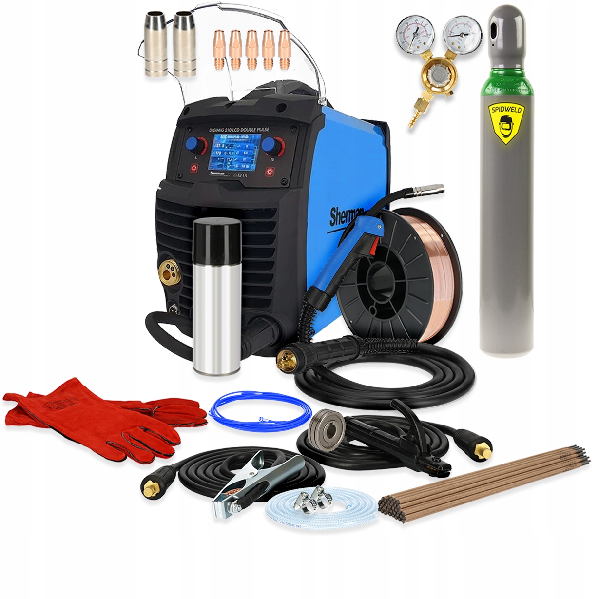 Spawarka migomat Sherman Mig Tig 210 Puls Synergia