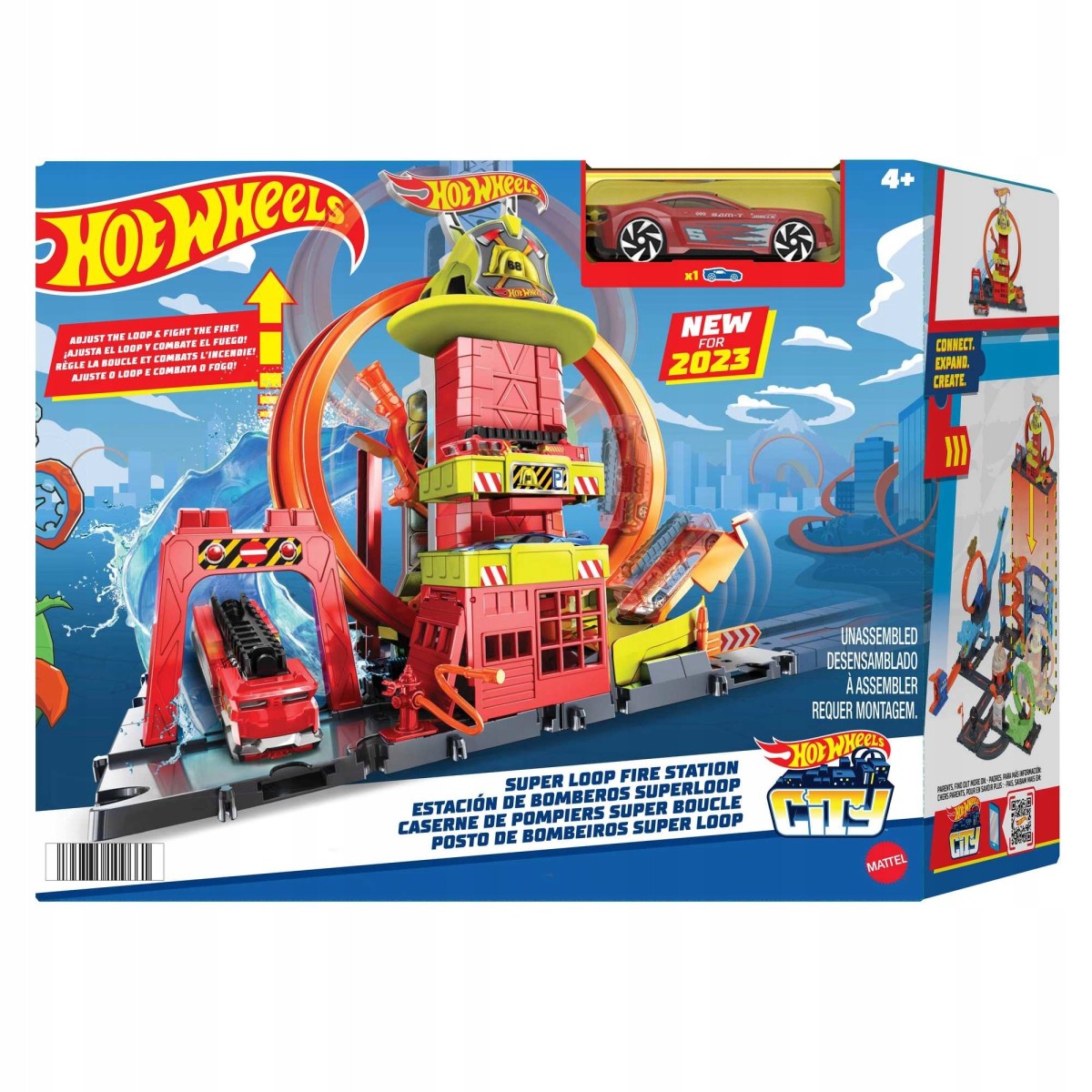 Mattel Hot Wheels Zestaw Remiza strażacka HKX41