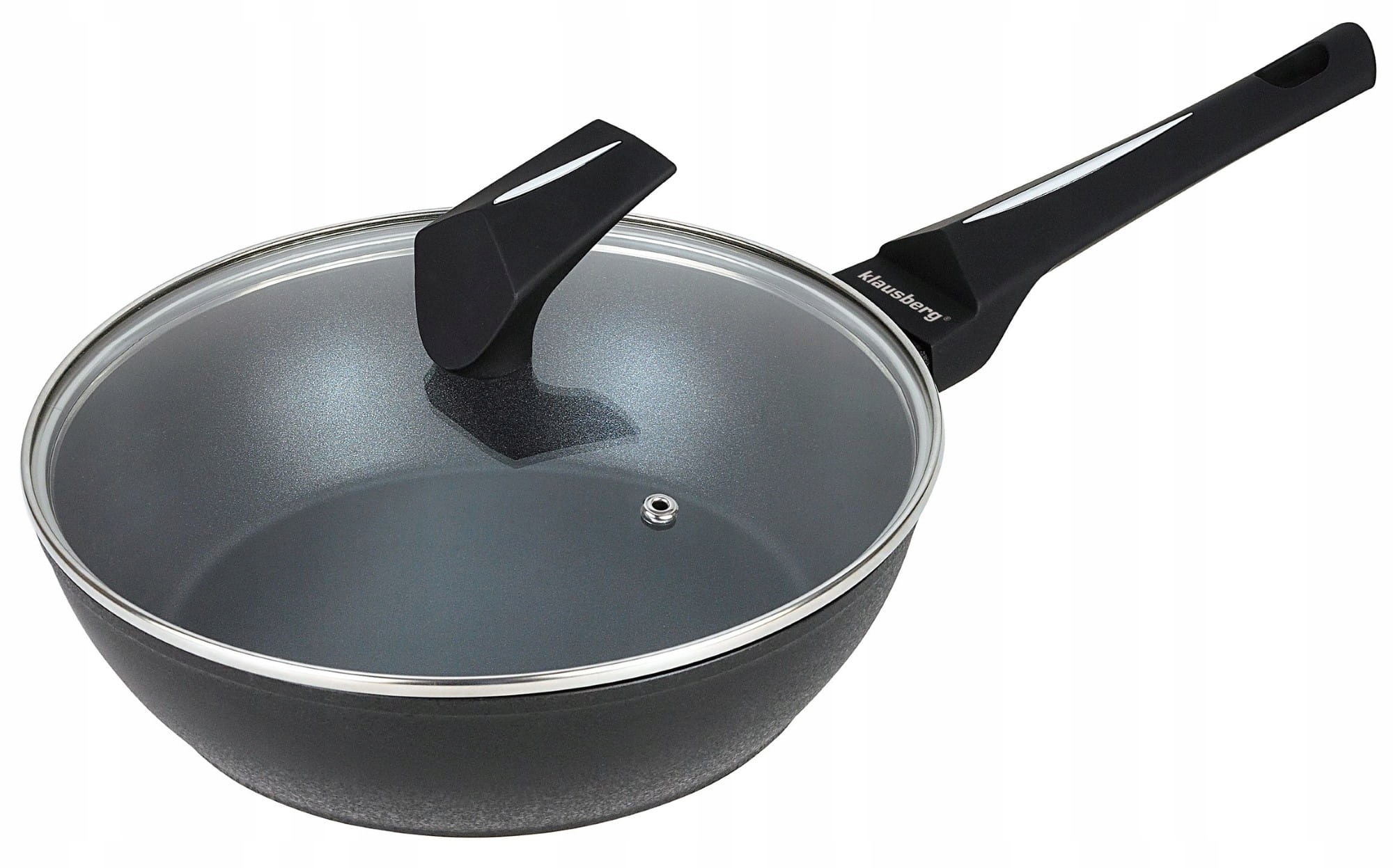 Mramorová Pánev S Poklicí 28 CM, Indukční Plyn Klausberg, Vysoká